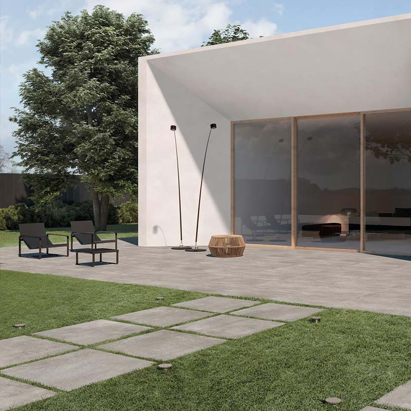 Lea Ceramiche Concreto Light Terrassenplatte 90 x 90 cm