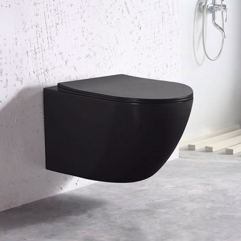 Hardys FlushTech Black Compact Wand WC spülrandlos Set