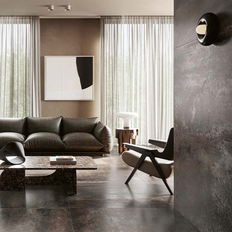 Serenissima Costruire Metallo Ruggine 80 x 180 cm