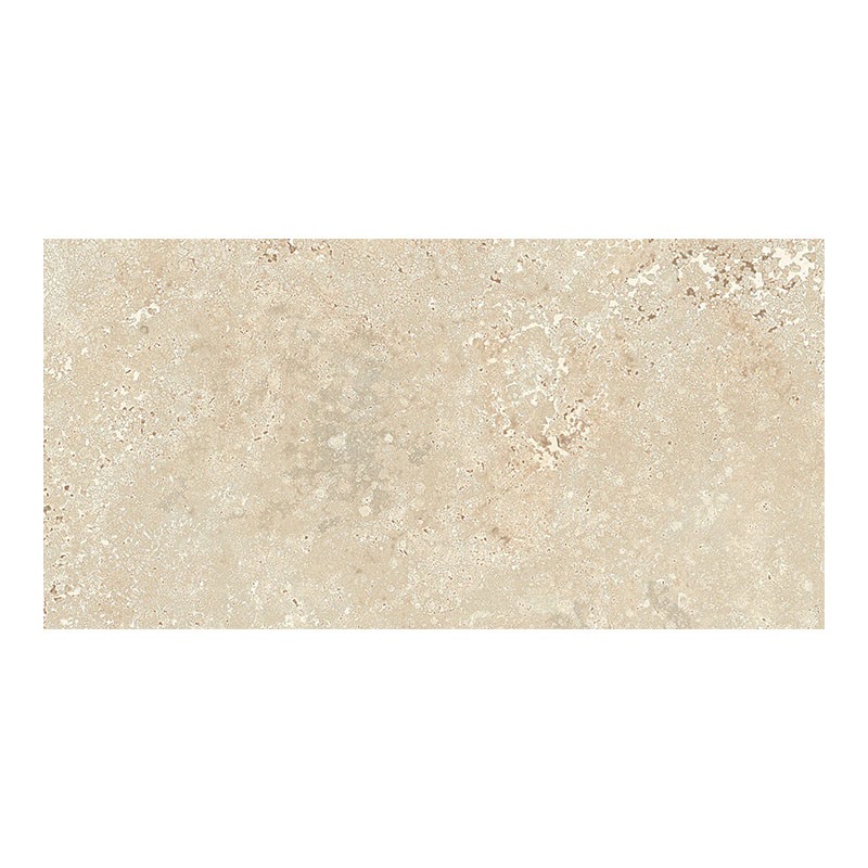 Travertin Optik Fliese Beige Cross Cut 30 x 60 cm Muster