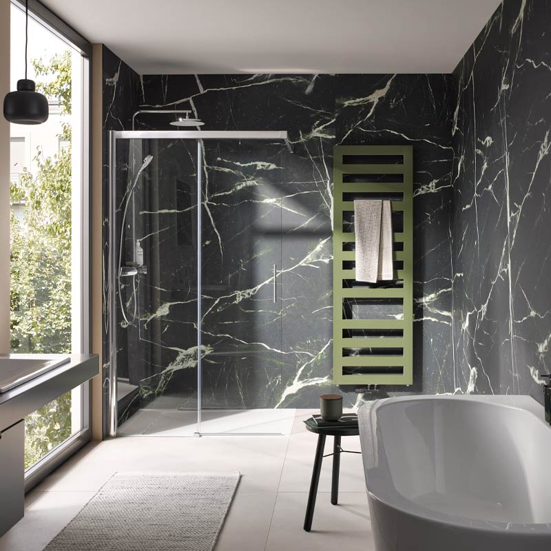 HSK RenoDeco Duschrückwand Marmor, Nero-Grün