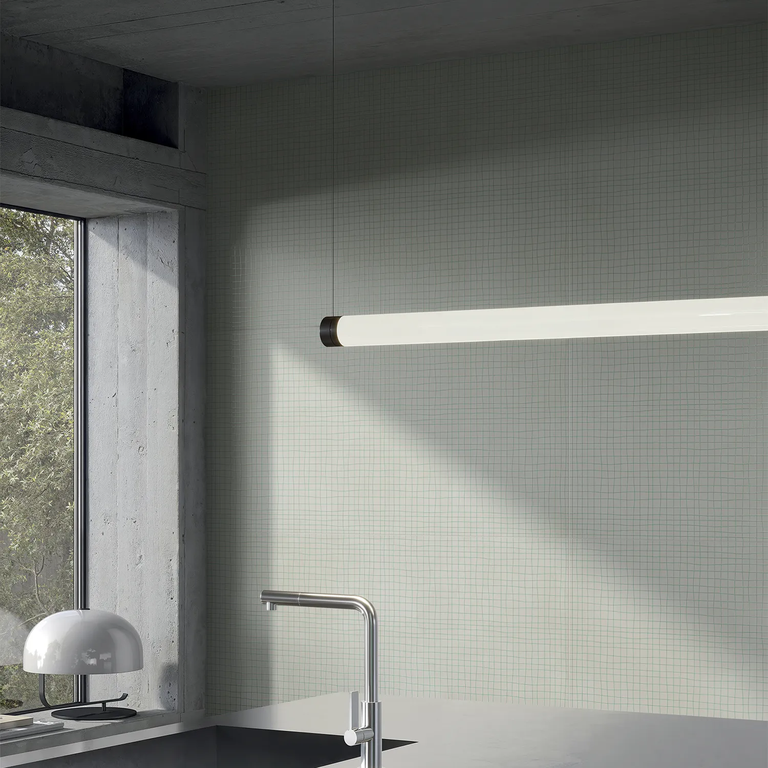 Zementoptik Dekor Geometria Micro Verde 60 x 120 cm