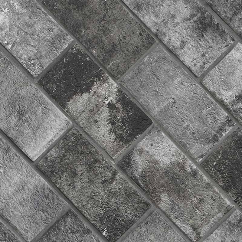 Rondine London Charcoal Brick Wandfliese 13 x 25 cm