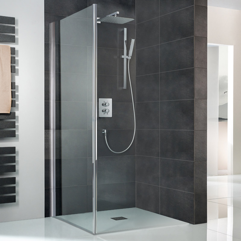 HSK K2P Seitenwand zu Tür an Nebenteil 80 cm