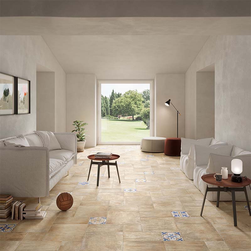 Cotto Bodenfliese Etrusche Decoro Mix 20,3 x 20,3 cm