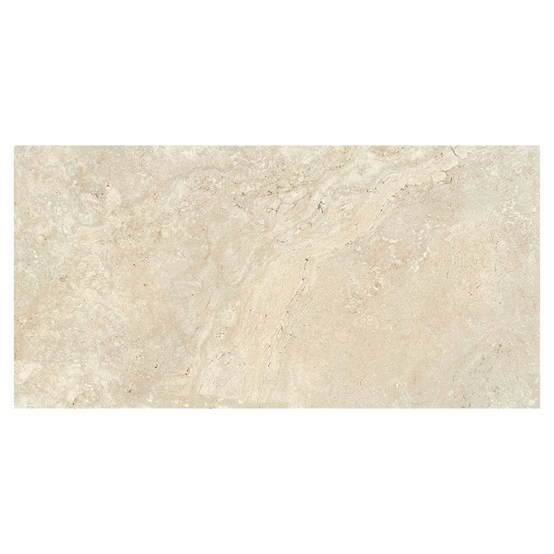 Travertin Optik Terrassenplatte Beige Cross Cut 60 x 120 cm