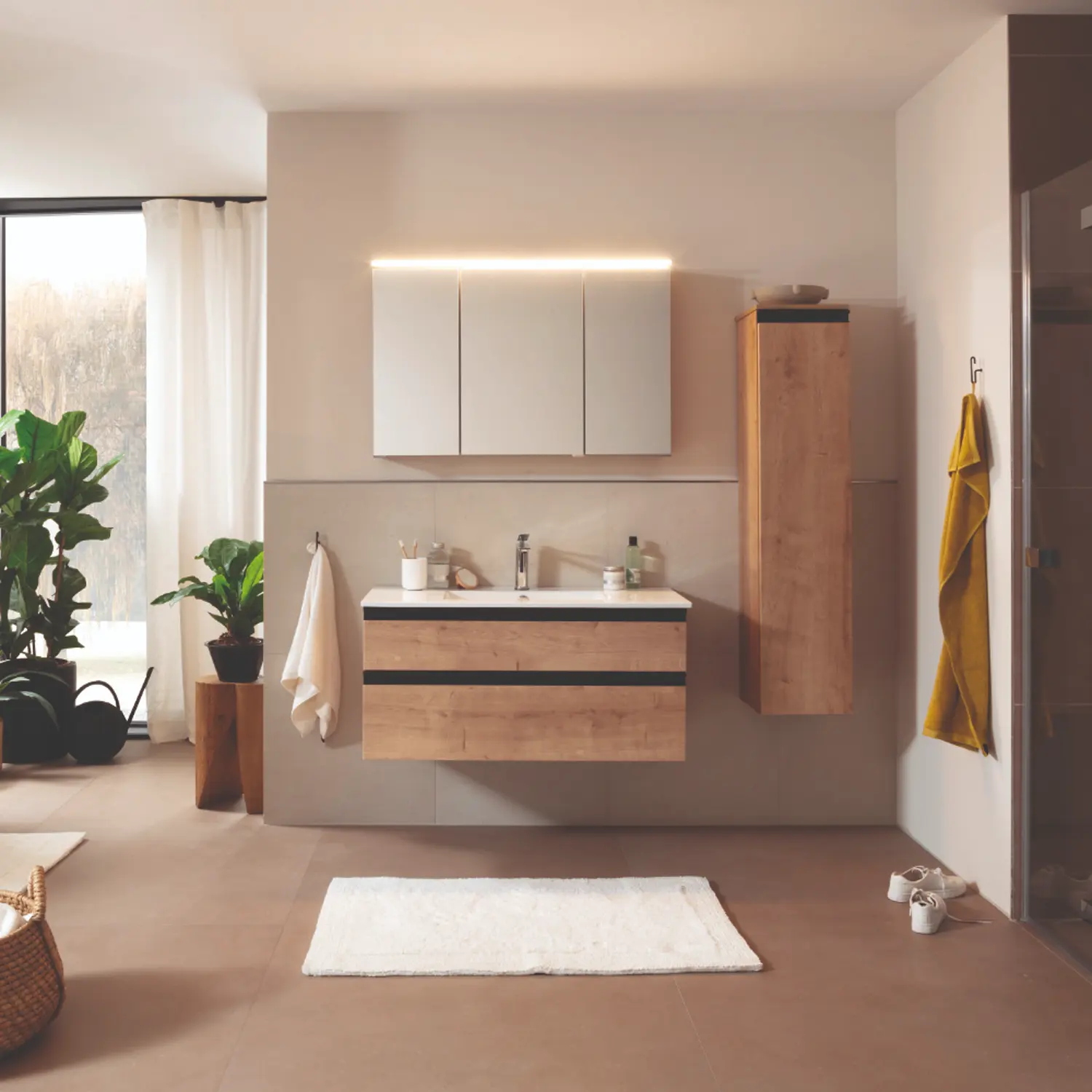 Schöner Wohnen Badmöbel Set Stockholm rechts 4031164003220