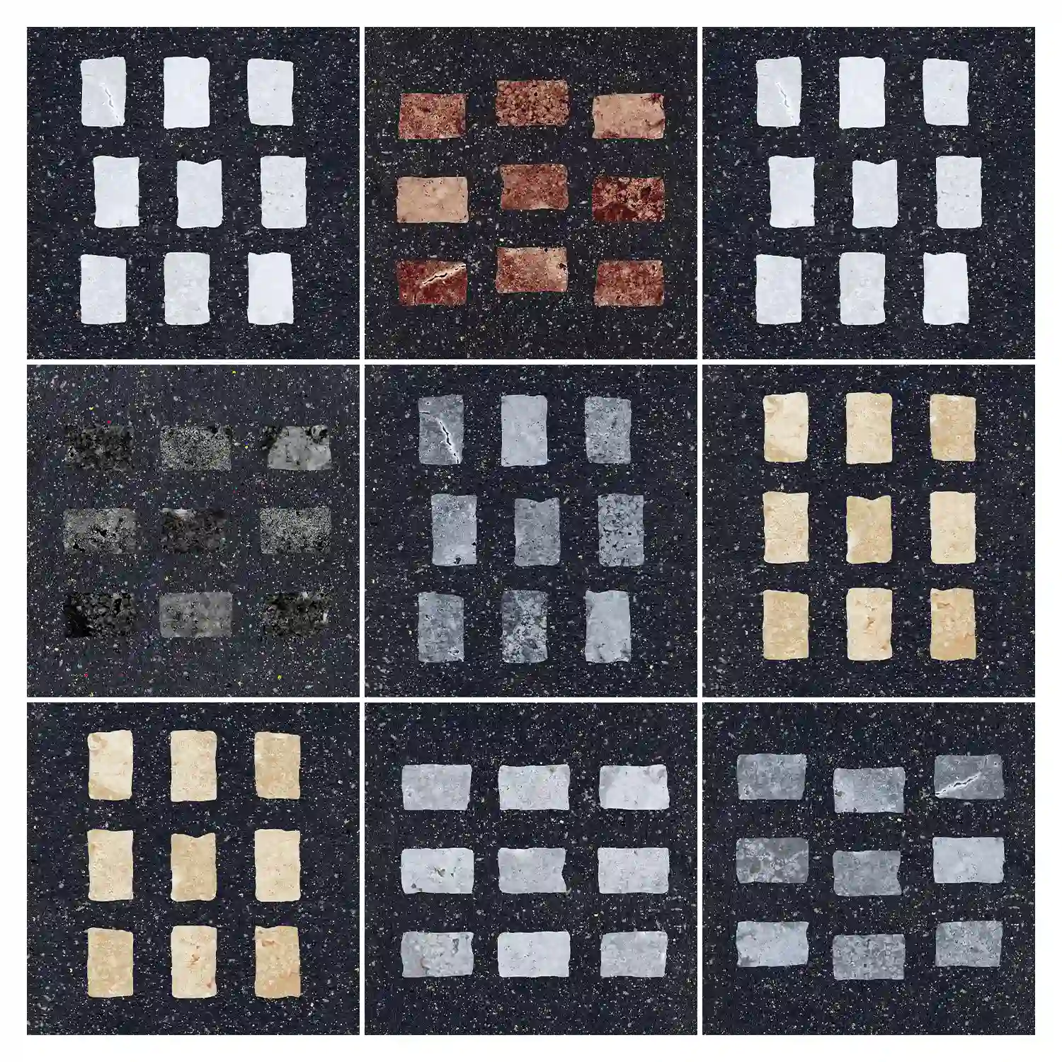 Fliese CIR Forever Color Gemstone Black Mix 20 x 20 cm