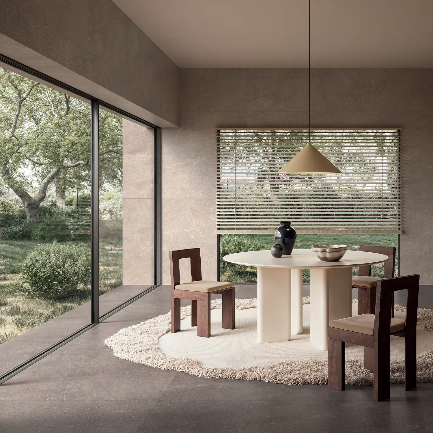 Steinoptik Fliese Natural Moka 120 x 120 cm