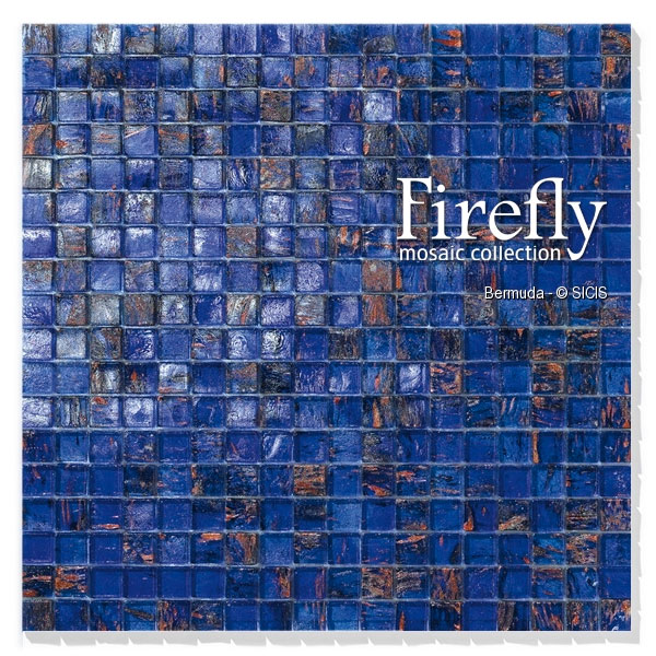 Sicis Firefly Bermuda Glasmosaik 15 x 15 mm