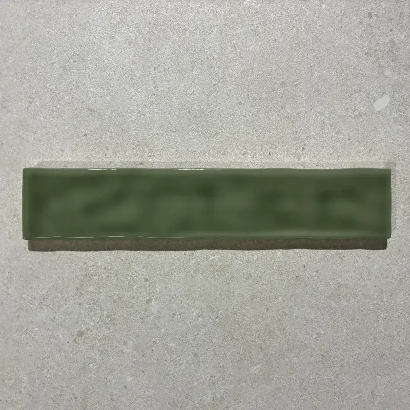 Brick Wandfliese Lula Green Brillo 5 x 25 cm