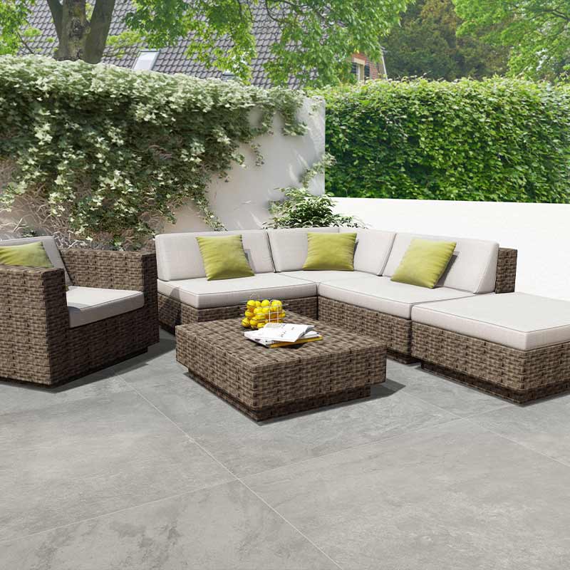 Del Conca HLA2 5 Lavaredo Grigio Terrassenplatte 120 x 120 cm