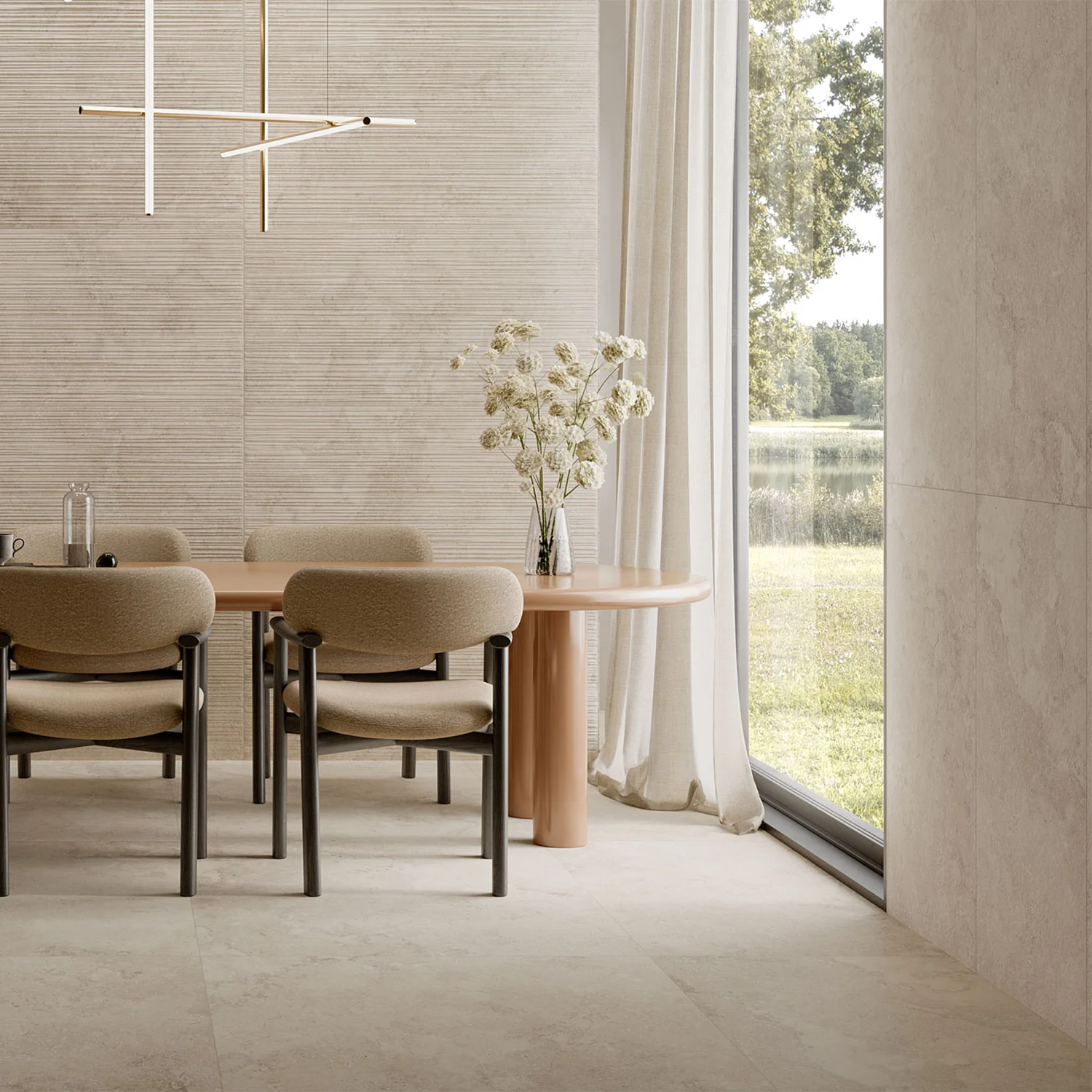 Steinoptik Fliese Portland Rock Ivory 60 x 120 cm