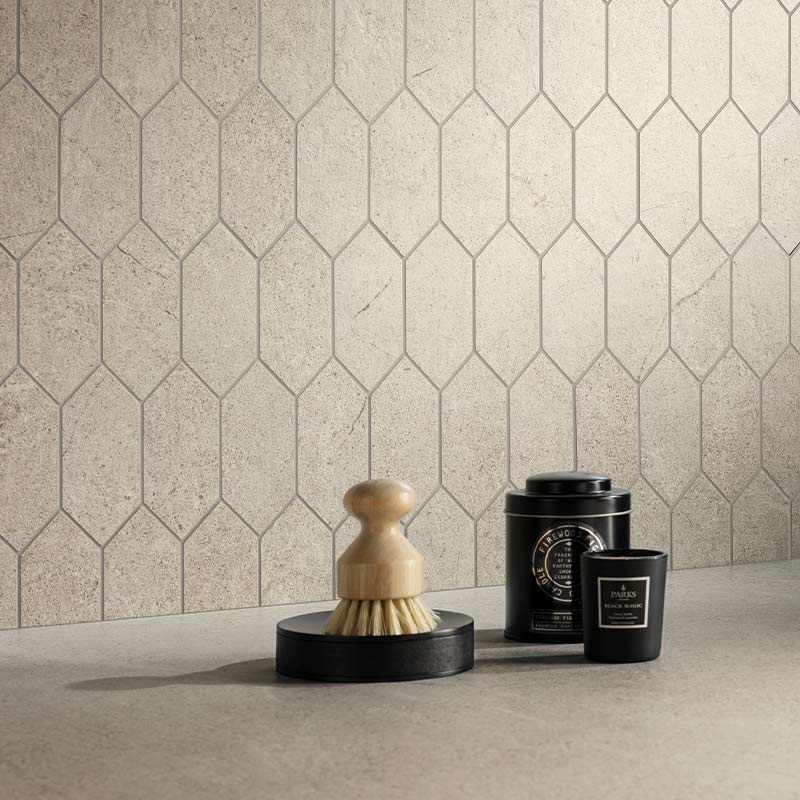 Cercom Archistone Archi White Losanga Mosaikfliesen