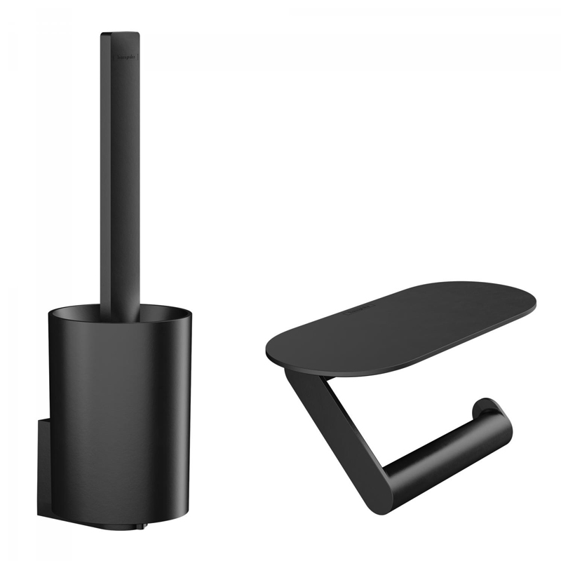 Hansgrohe Wallstoris WC-Set Schwarz Matt