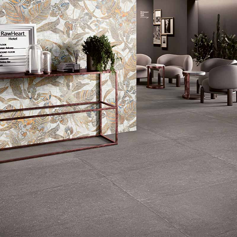 Betonoptik Bodenfliese Terracruda Limo 60 x 120 cm