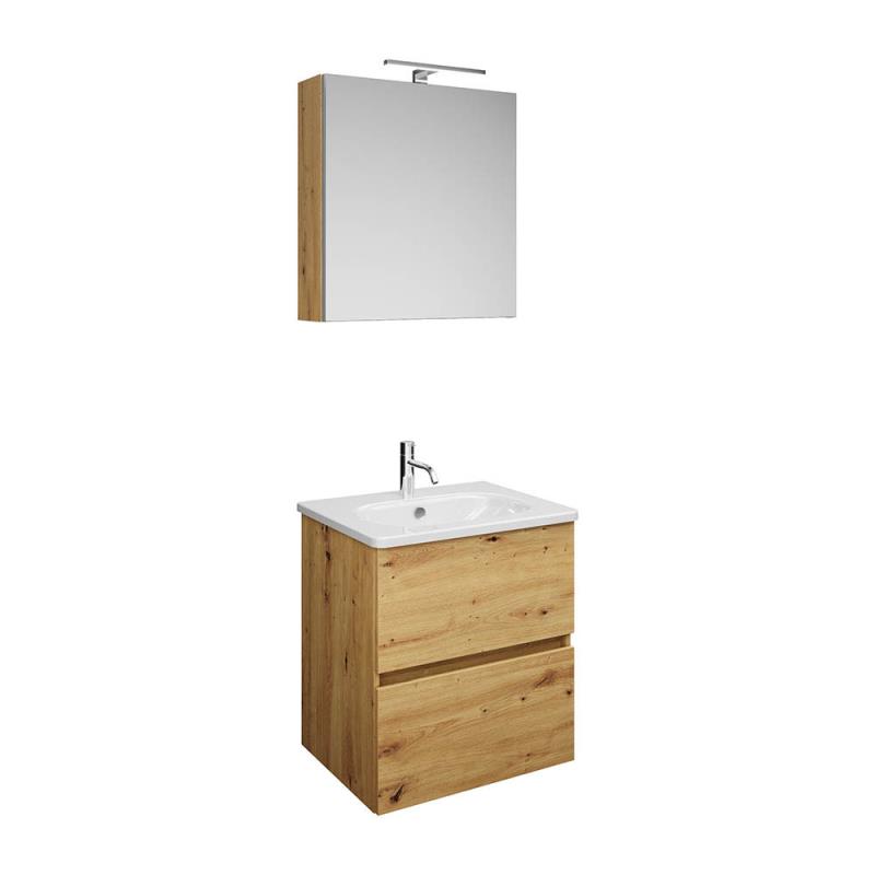 Burgbad Rocio Badmöbel Set 60 cm mit Spiegelschrank