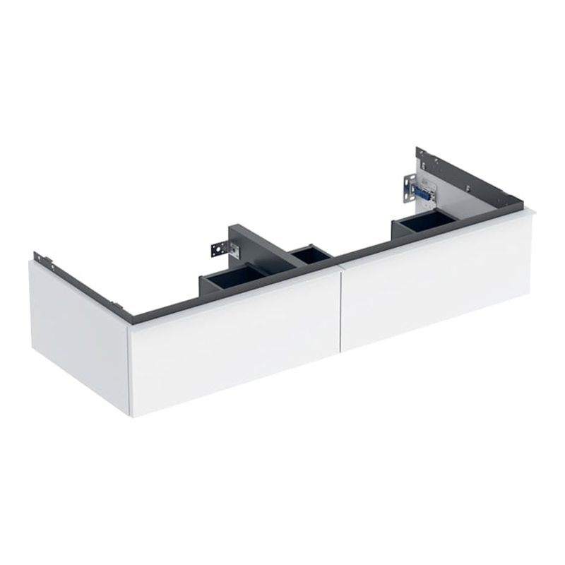 Geberit iCon Unterschrank für Doppelwaschtisch 2 Schubladen