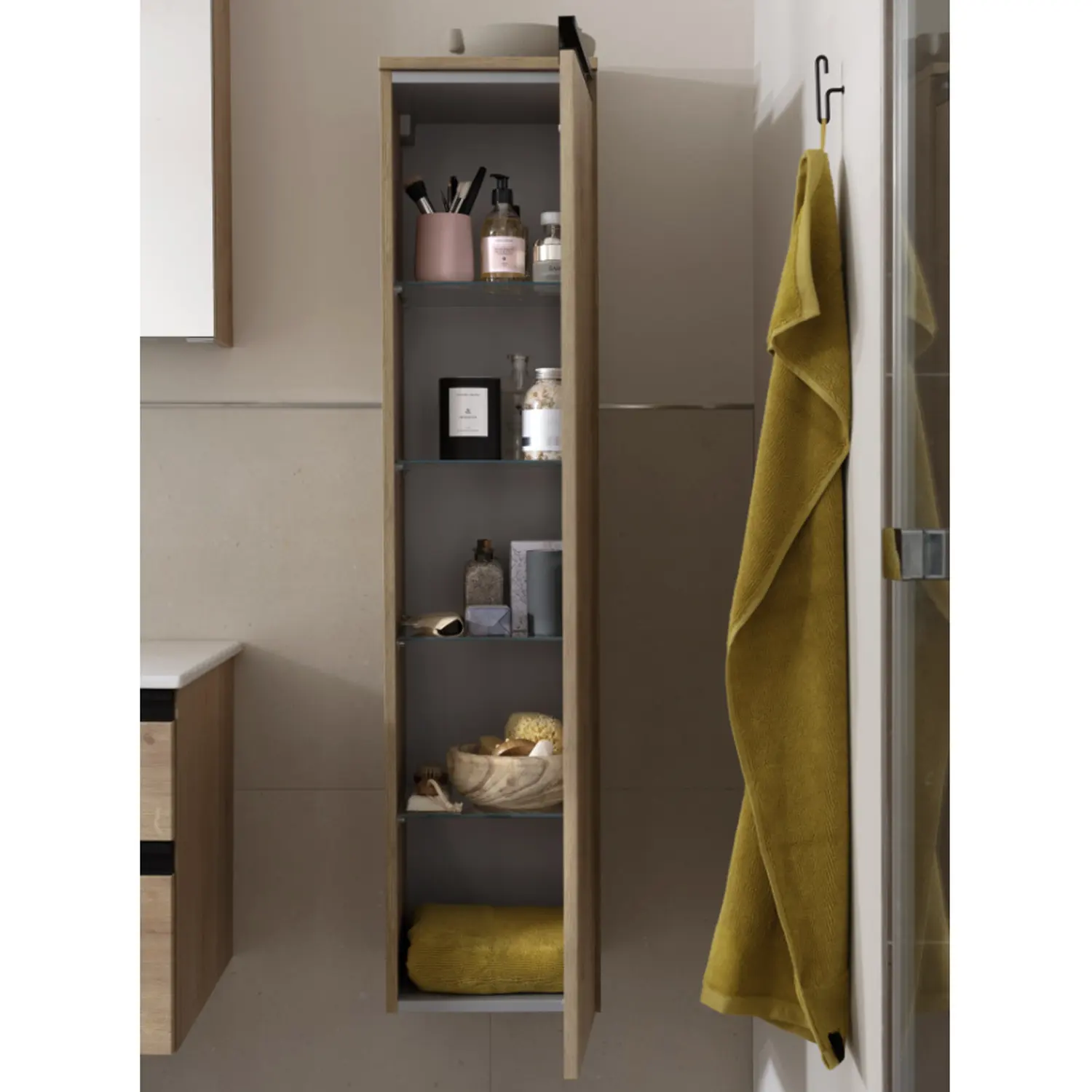 Schöner Wohnen Badmöbel Set Stockholm rechts 4031164003220