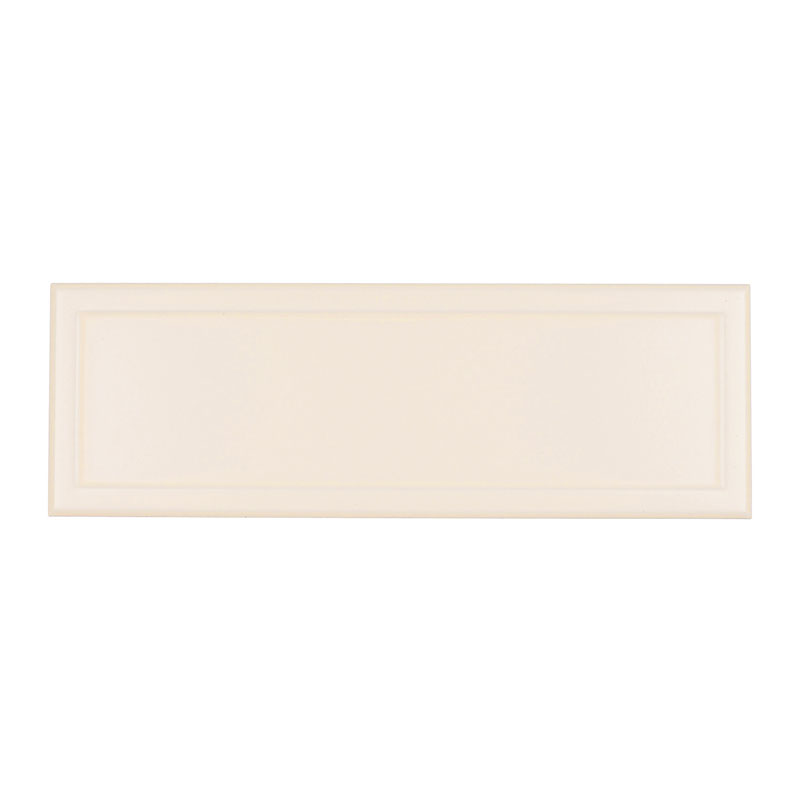 Retro Wandfliese Victoria 10 x 30 cm Creme Matt