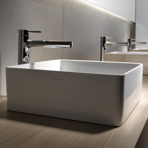 Laufen Saphirkeramik Aufsatz Waschtisch Schale 36 x 36 cm