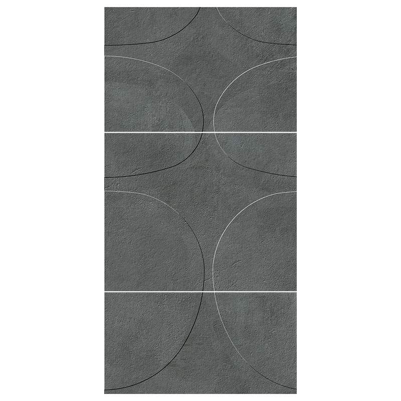 Betonoptik Wandfliese I Cementi Lito 3D Dark 60 x 120 cm