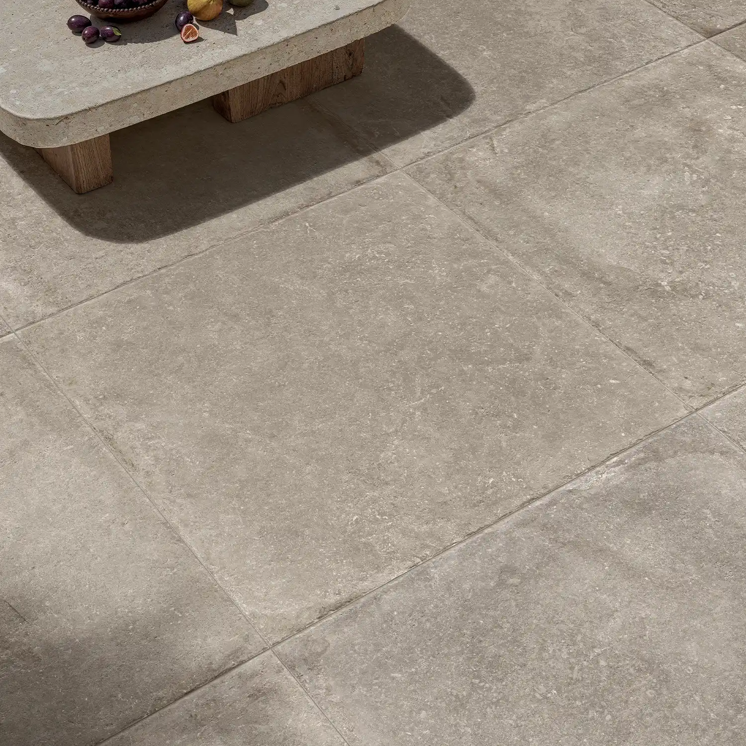 Rustikale Steinoptik Terrassenplatte i-stone Beige 80 x 80cm