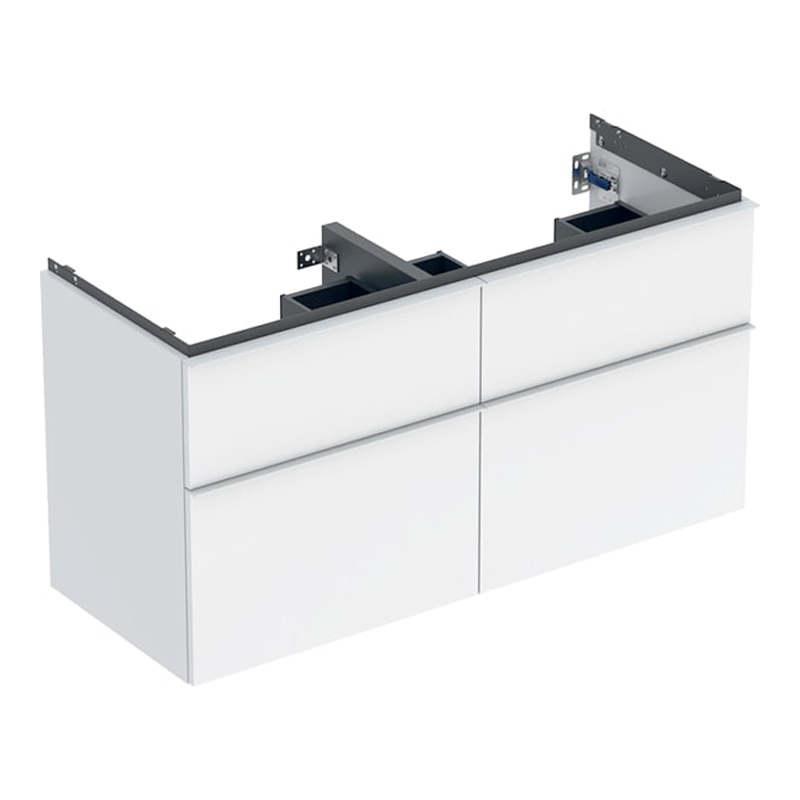 Geberit iCon Unterschrank für Doppelwaschtisch 4 Schubladen