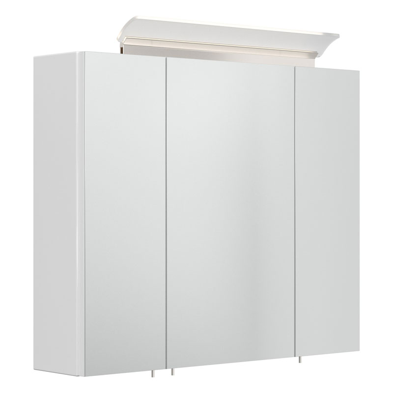 KWIQQ Wave Spiegelschrank mit LED Lichtleiste