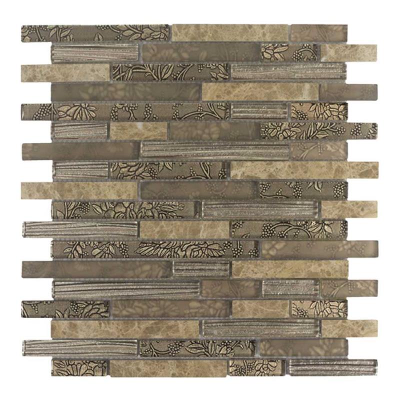 Brick Fiore-3 beige 1,5 cm Muretto Brick Mosaikfliesen