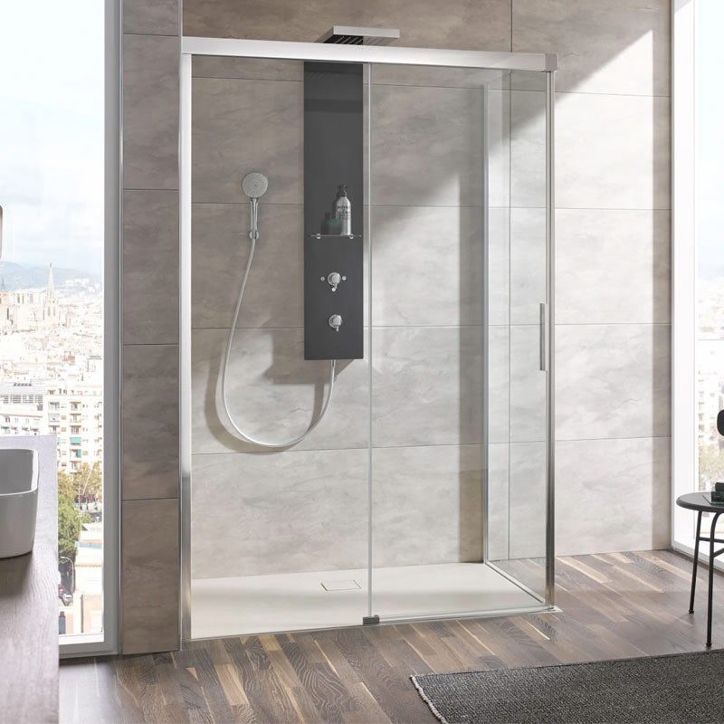 HSK Atelier Plan Schiebetür 2-teilig mit Seitenwand 100 x 90