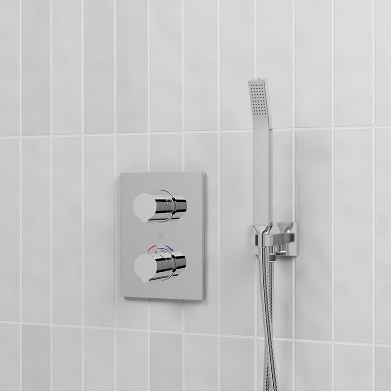 Steinberg Sensual Rain UP-Thermostat 3-Wege Blende eckig