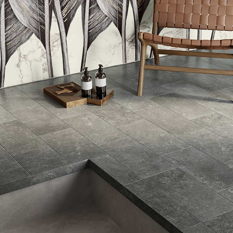 CIR Di Pietra Ardenne Nero R11 Winkel Stufe 10 x 40 x 4 cm