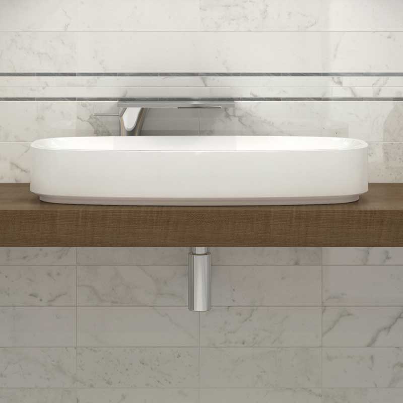 gazzini Marmobianco Lappato 10 x 30 cm Bodenfliese