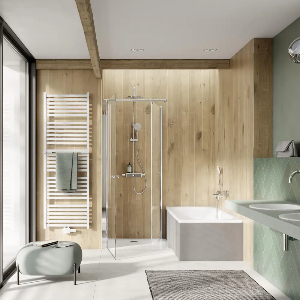 HSK RenoDeco Duschrückwand Wildeiche Rustikal