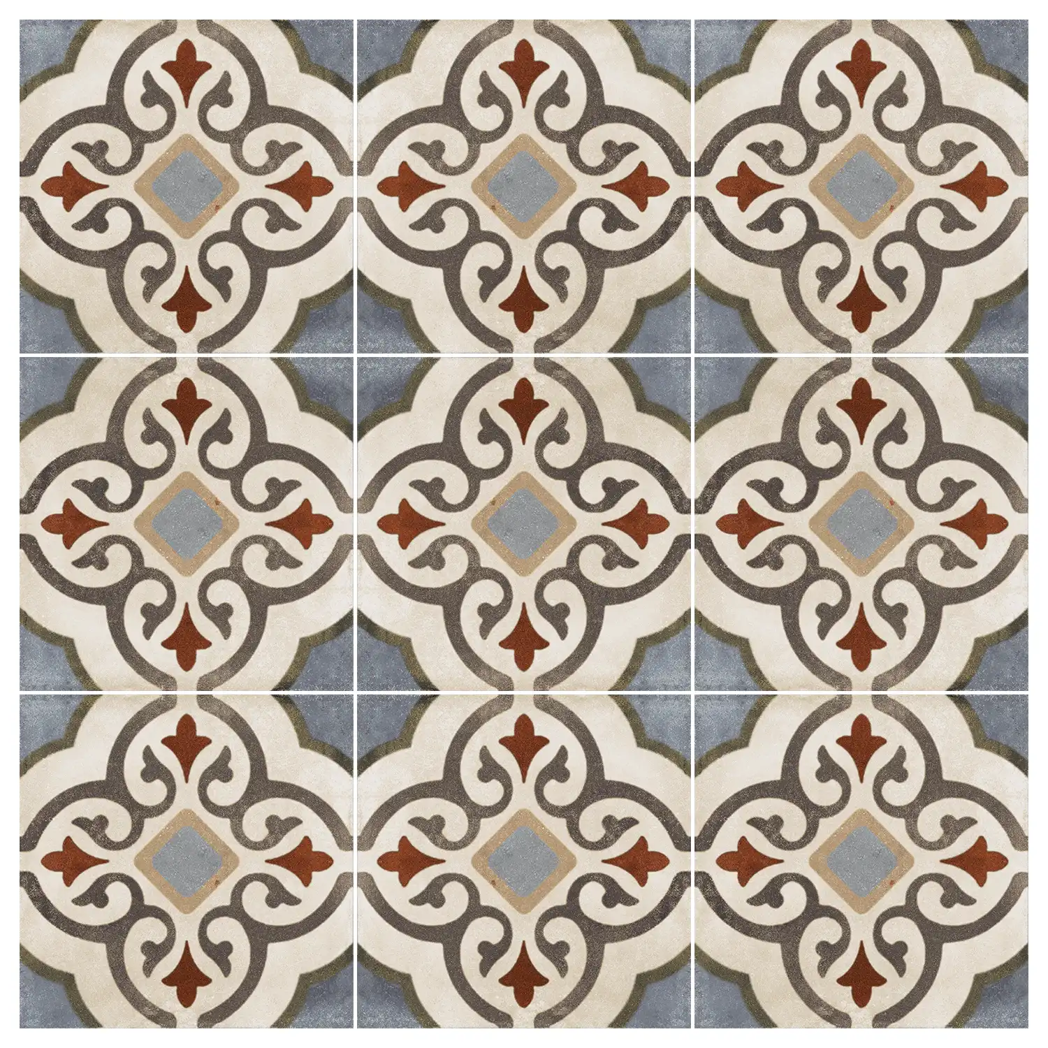 Jugendstil Fliese Design Evo Palazzo Ducale Z 20 x 20 cm