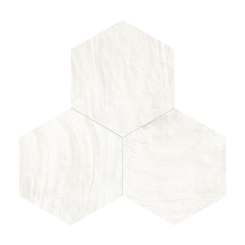 Gazzini Deco Style Esagona White Glossy 25 x 22 cm Bodenfliese