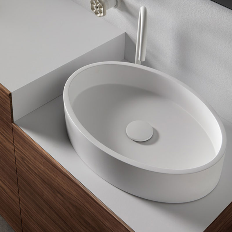 Aufsatzbecken Neo Recto Oval 50 x 34,5 x 8,5 cm