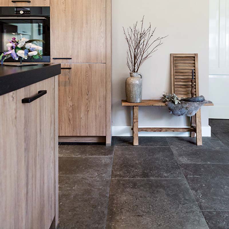 Rustikale Steinoptik Fliese Stone Pit Thunder 60 x 60 cm