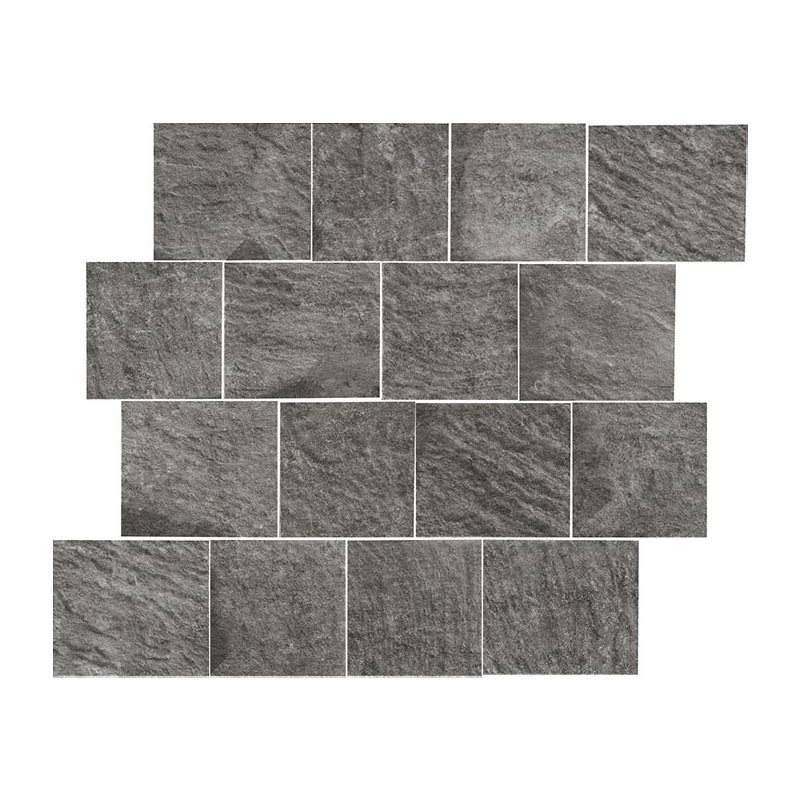 Gazzini Monolith Mud 3D Square Mosaikfliesen