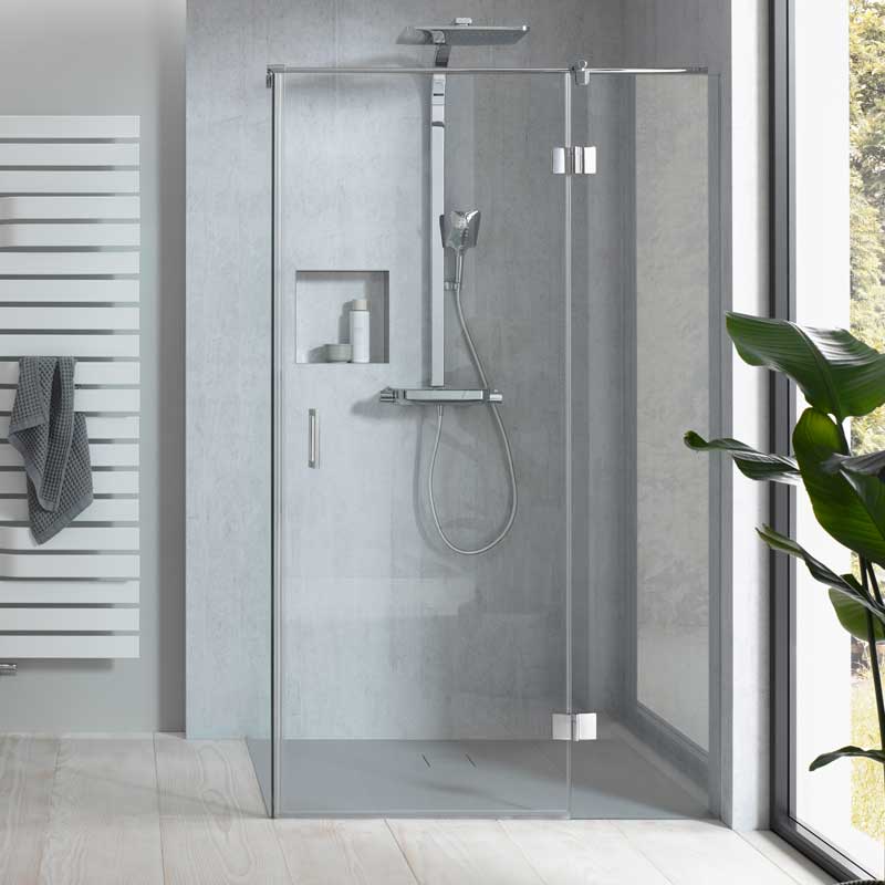 HSK Aperto Pro Drehtür pendelbar für Seitenwand 80 cm