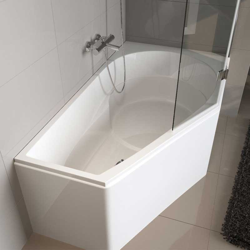 Riho Yukon Raumspar Badewanne 160 x 90 x 47,5 cm Links