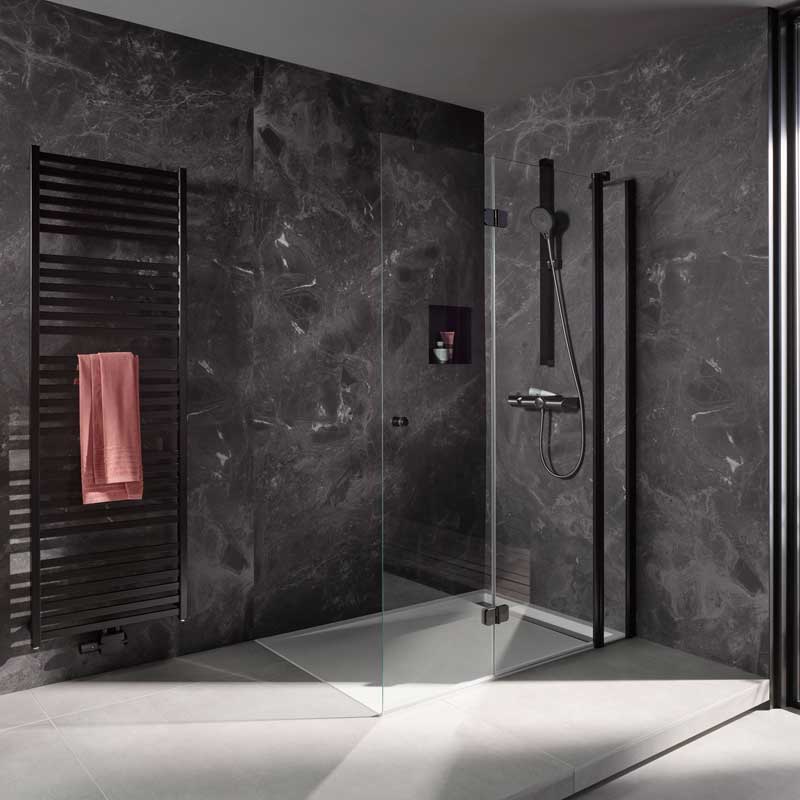 HSK Walk IN Exklusiv 2.0 Drehfalttür an Nebenteil 90 cm