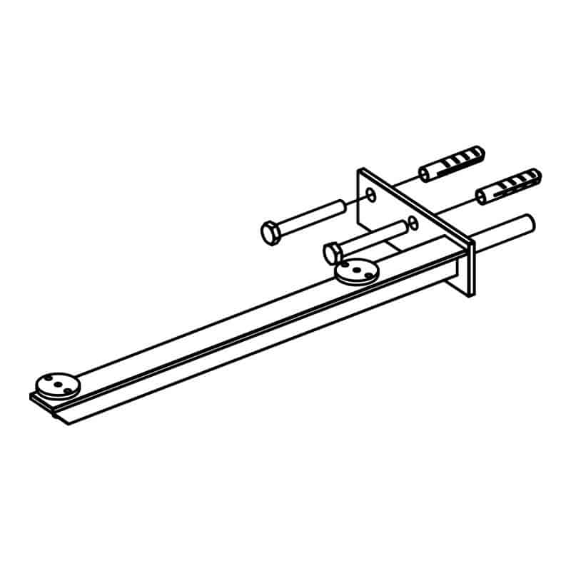 Laguna Platino 2.0 Konsole zu 495 mm Waschtischplatten 60 mm