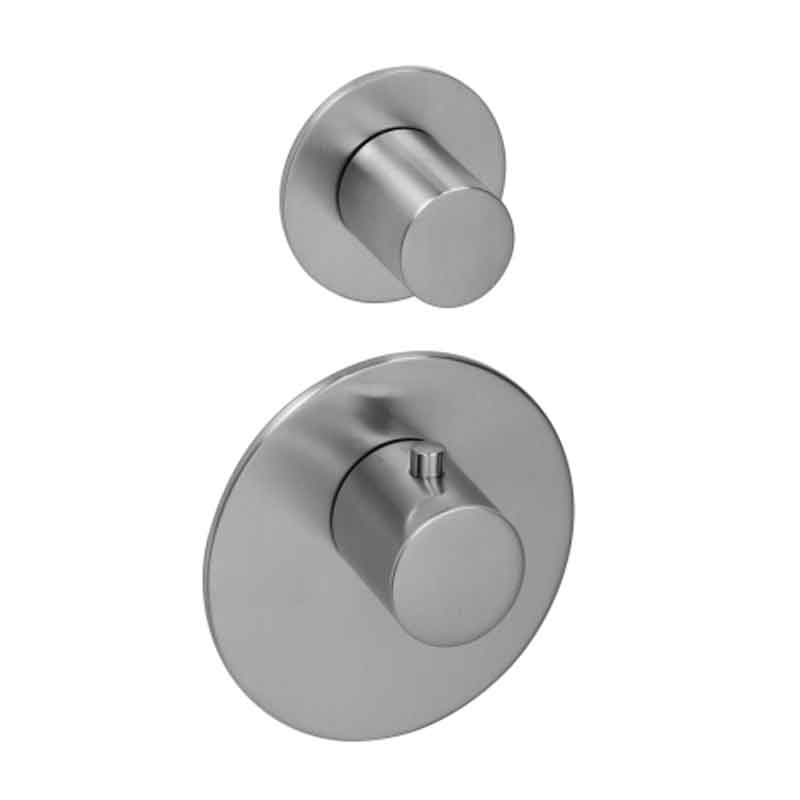 Herzbach Logic XL 1 Farbset für Universal-Thermostat-Modul mit 2 runden Metall-Armaturenblenden