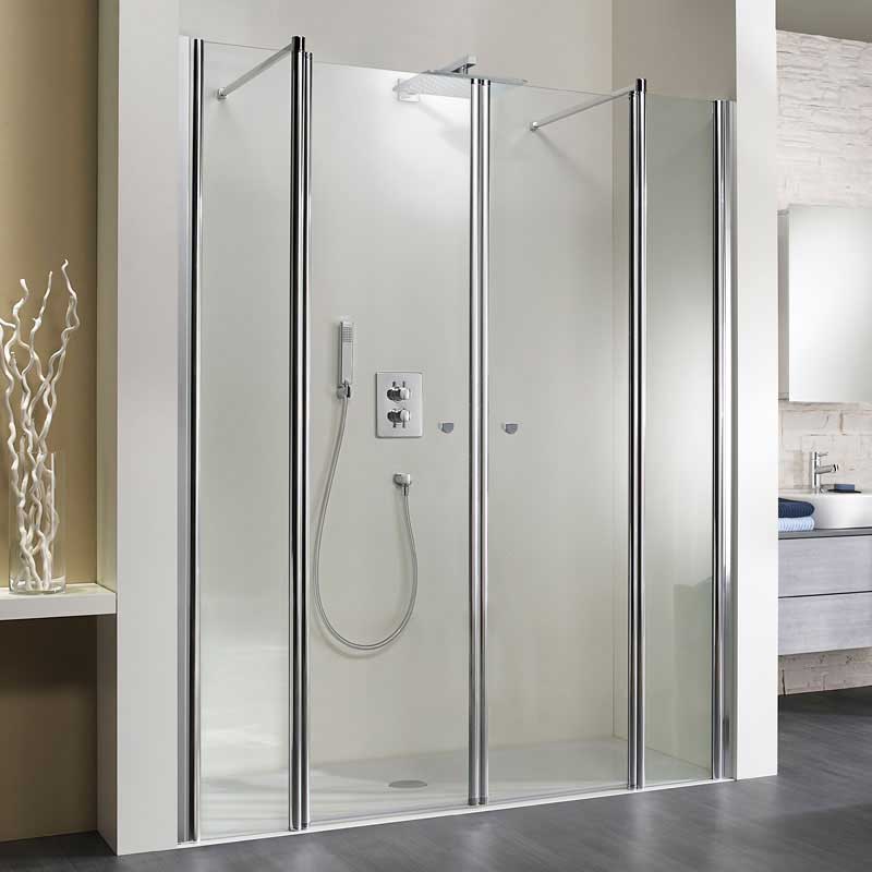 HSK Exklusiv Duschkabine Raumnische 4-teilig 140 cm