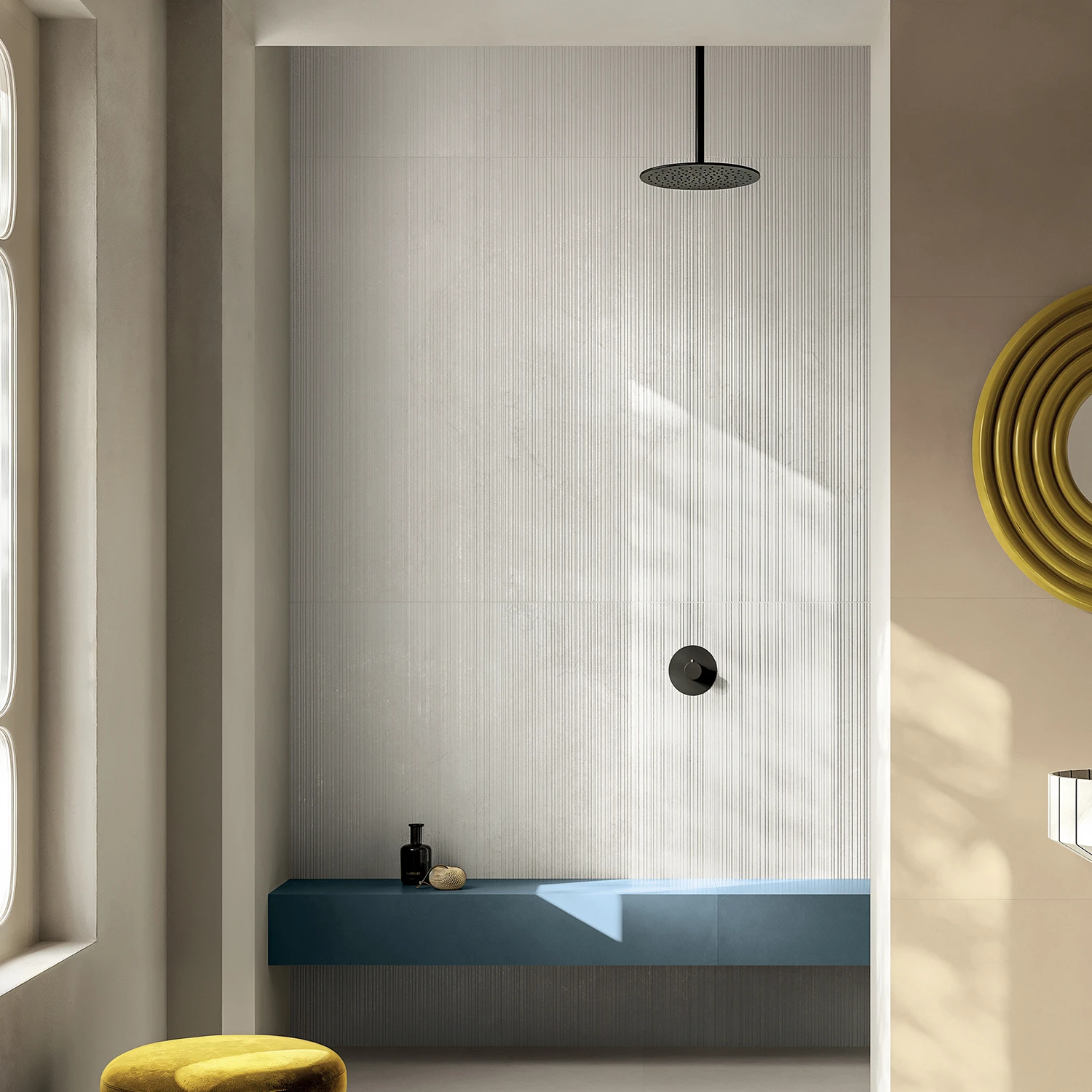 Steinoptik Dekor Portland Cannettato Bianco 60 x 120 cm