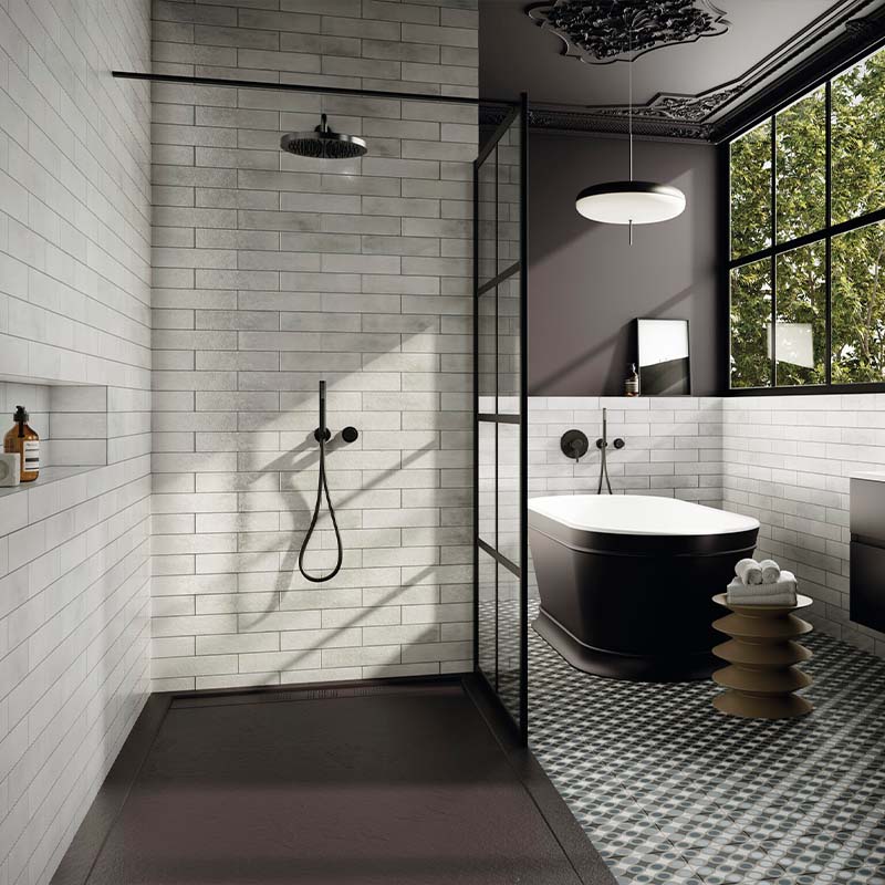 Wandfliese Vintage Brick Mussa White 7,5 x 30 cm