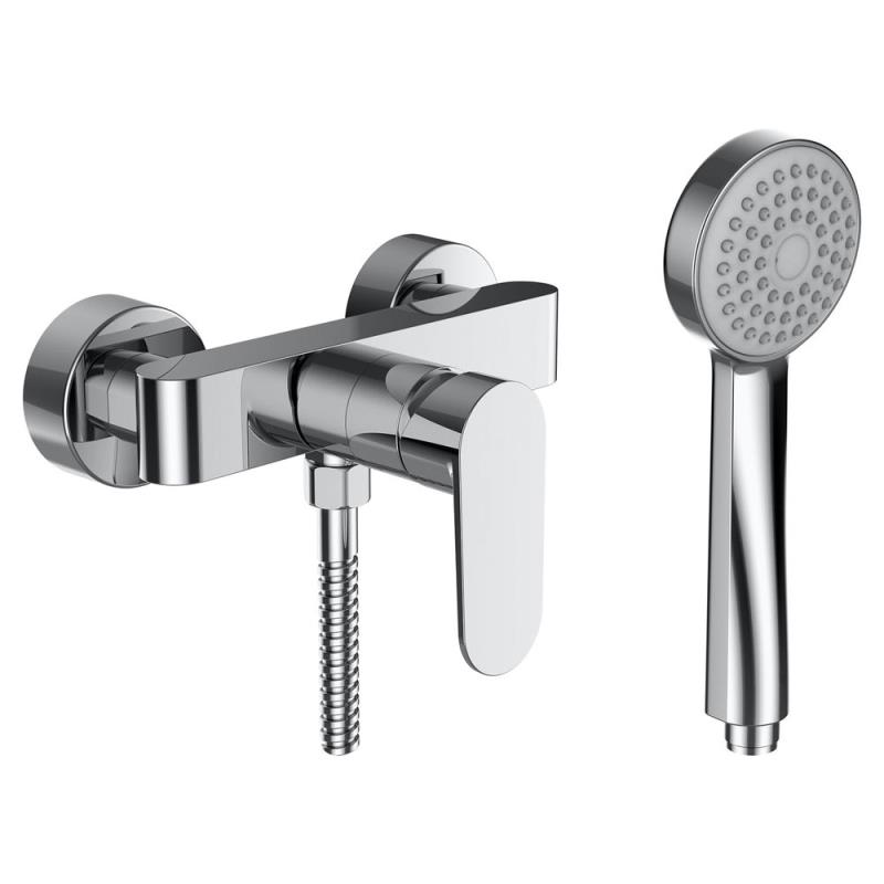 Laufen Neja Einhebel-Brausemischer Aufputz mit Zubehör