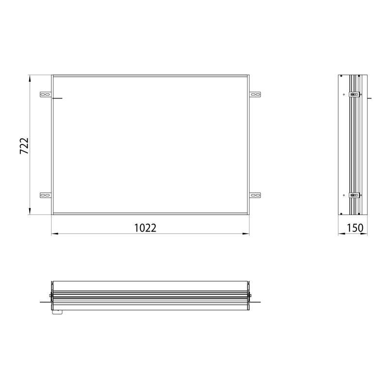 Emco Asis Prime Einbaurahmen für Lichtspiegelschrank Unterputzmodell